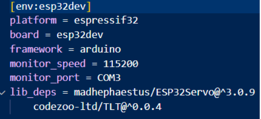 Radar Library Configuration